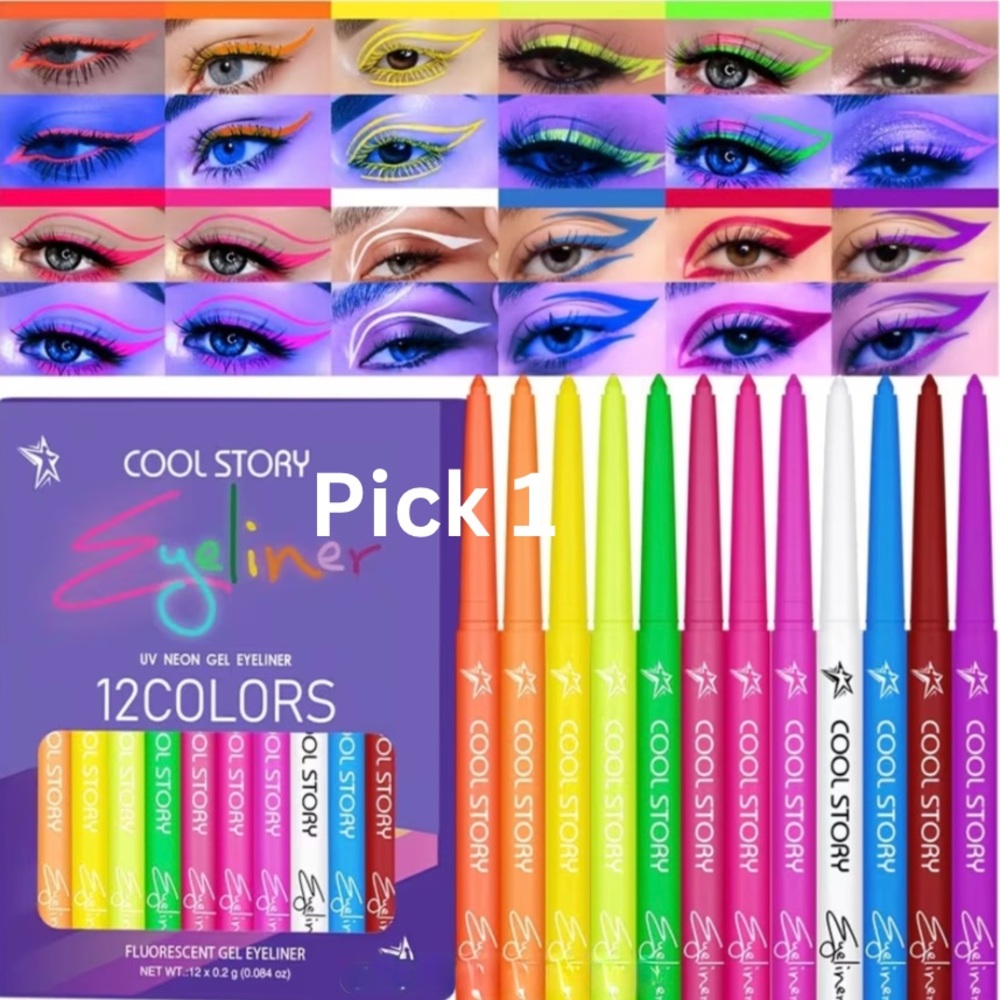 Cool Story UV Glow in the Dark Gel Eyeliner Pk. 1